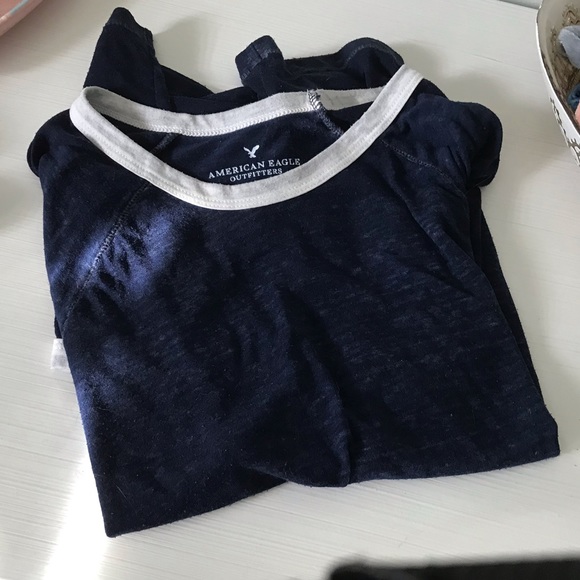 AEO Blue Ringer Tee / Size S - Picture 5 of 5